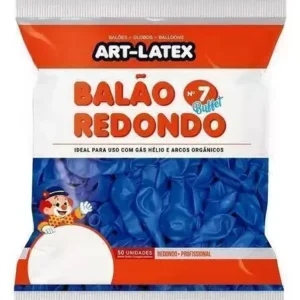 Balão Redondo 7 pol Pc 50un )