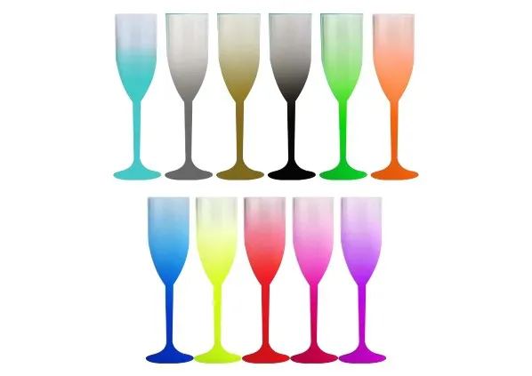 Taça de Champanhe 190 ml Degradê Personalizada - Imagem 2