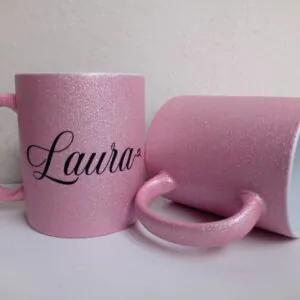 CANECA COM GLITTER PERSONALIZADA